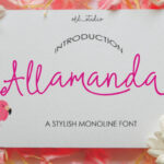 Allamanda Font Poster 1