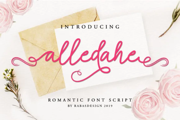 Alledahe Font Alledahe Font Poster 1