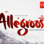 Allegroost Font Poster 1