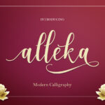 Alleka Script Font Poster 1