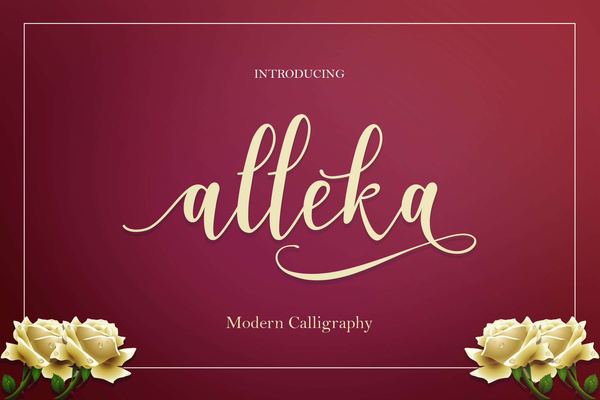 Alleka Script Font Poster 1