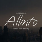 Allinto Font Poster 1