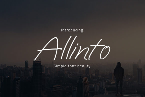 Allinto Font Poster 1