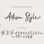 Allison Style Duo Font Poster 8