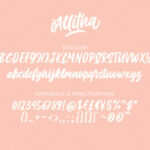 Allitha Script Font Poster 8