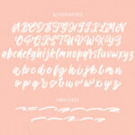 Allitha Script Font Poster 9