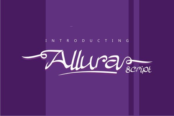 Allura Script Font Poster 1