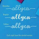Allyca Font Poster 2