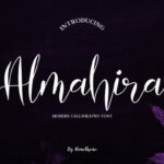 Almahira Script Font Poster 1