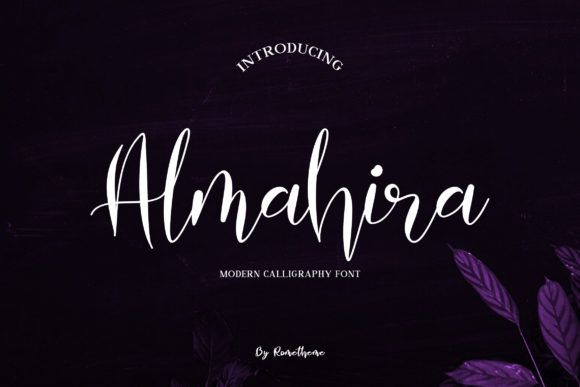 Almahira Script Font Poster 1
