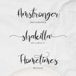 Almahira Script Font Poster 4