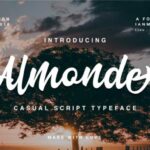 Almonde Script Font Poster 1