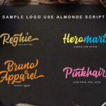 Almonde Script Font Poster 6