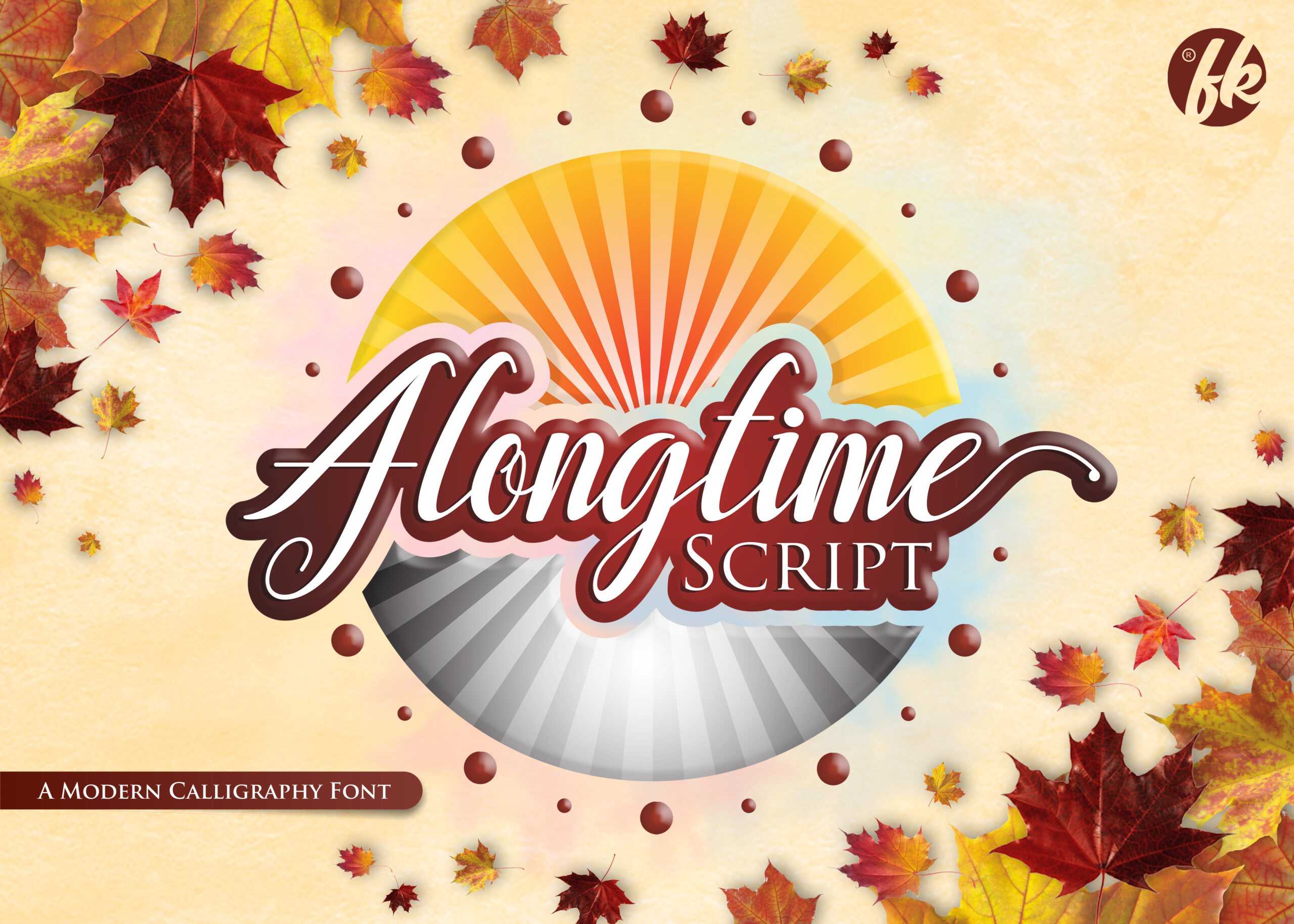 Alongtime Script Font Poster 1