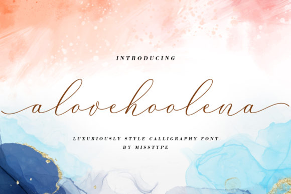 Alove Hoolena Font Poster 1