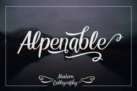 Alpenable Font Poster 1