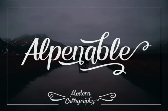 Alpenable Font Alpenable Font Poster 1