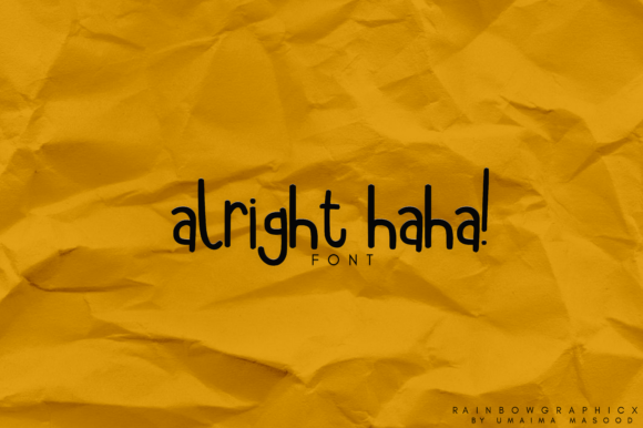 Alright Haha Font