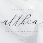 Althea Script Font Poster 1