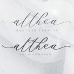 Althea Script Font Poster 8