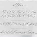 Althea Script Font Poster 9