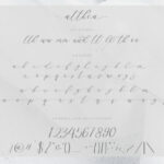 Althea Script Font Poster 10