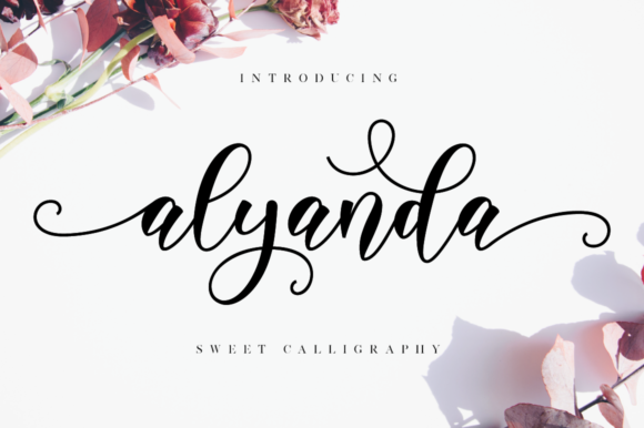 Alyanda Script Font Poster 1