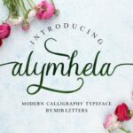 Alymhela Font Poster 10