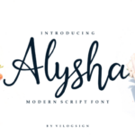 Alysha Font Poster 1