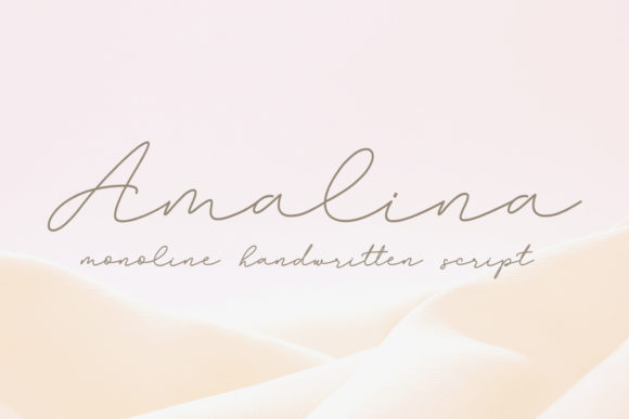 Amalina Font Poster 1