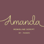 Amanda Font Poster 1