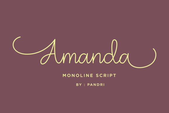 Amanda Font Poster 1