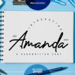 Amanda Font Poster 1