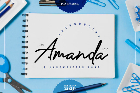 Amanda Font Poster 1