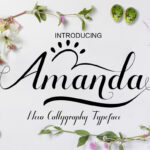 Amanda Font Poster 1