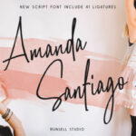 Amanda Santiago Font Poster 1
