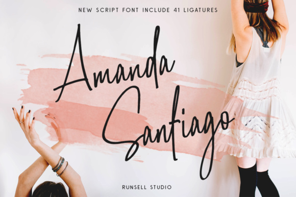Amanda Santiago Font Poster 1