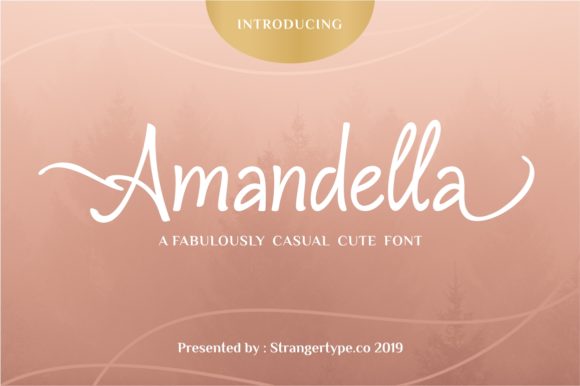 Amandella Font Poster 1