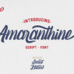 Amaranthine Script Font Poster 1