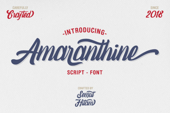 Amaranthine Script Font Poster 1