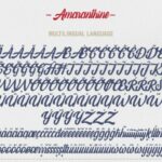 Amaranthine Script Font Poster 5