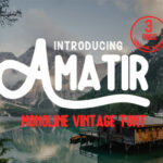 Amatir Font Poster 1