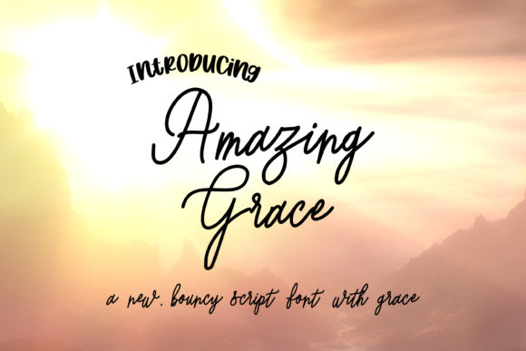 Amazing Grace Font Poster 1
