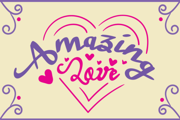 Amazing Love Font Poster 1