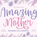 Amazing Mother Font Poster 1