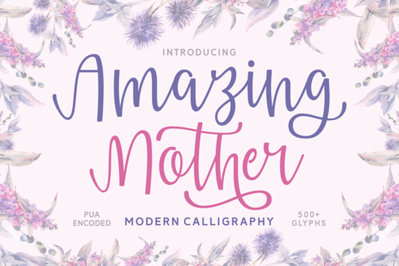 Amazing Mother Font Poster 1