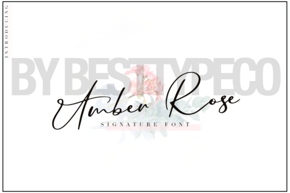 Amber Rose Font Poster 1
