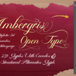 Ambergris Font Poster 4