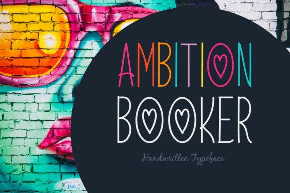 Ambition Booker Font Poster 1
