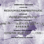 Ambrechild Script Font Poster 8